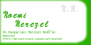 noemi merczel business card